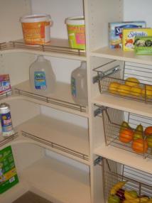 pantry baskets and fences